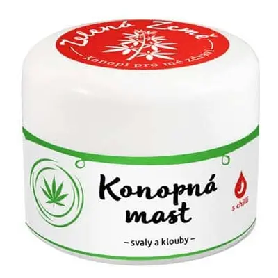 Zelená Země Konopná mast na svaly a klouby 12 ml