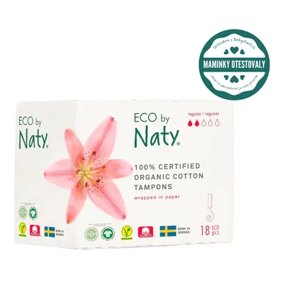 Dámské tampóny ECO by Naty (18 ks) - regular