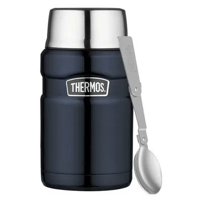 THERMOS Termoska na jídlo se skládácí lžící a šálkem - tmavě modrá 0,71