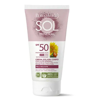 Bottega Verde Voděodolný opalovací krém na tělo s minerálními filtry SPF 50, 120ml