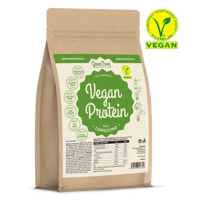 GreenFood Nutrition Vegan Protein 750 g příchuť: Jahoda & Banán