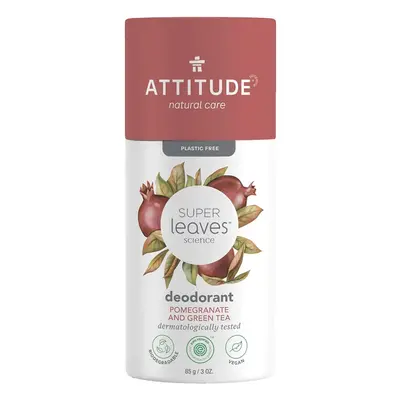 Přírodní tuhý deodorant ATTITUDE Super leaves - granátové jablko a zelený čaj 85 g