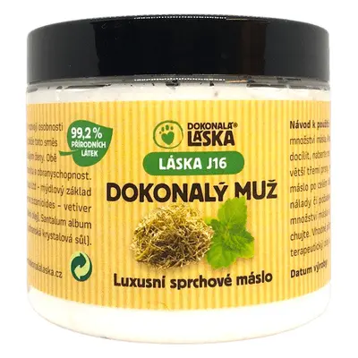 Dokonalá láska Dokonalý muž - Vetivert - přírodní sprchové máslo, 200 ml