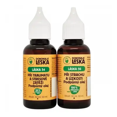 Dokonalá láska Zvýhodněný set LÁSKA 54 + LÁSKA 56 - STRACH A STRES, 30 ml