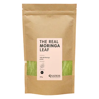 Natios Moringa Leaf prášek BIO, 100 g