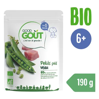 Good Gout BIO Hrášek s telecím masem (190 g)