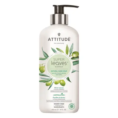 Přírodní mýdlo na ruce ATTITUDE Super leaves - olivové listy 473 ml