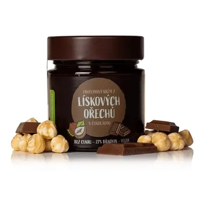 Natural Protein Lískooříškový krém s čokoládou, 250g