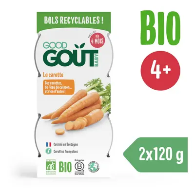 Good Gout BIO Mrkvové pyré (2x120 g)