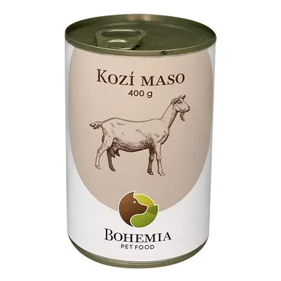 Bohemia Pet Food BOHEMIA Kozí maso ve vlastní šťávě 400g