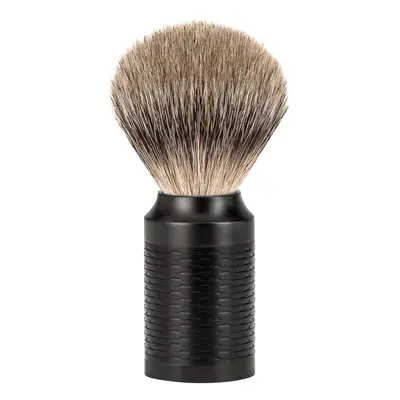 Mühle Střední štětka na holení ROCCA z jezevčích štětin (silvertip badger, matná černá nerez), 1