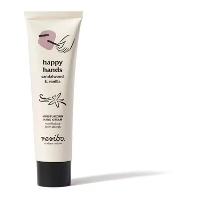 Resibo Hydratační krém na ruce santalové dřevo a vanilka Happy Hands, 50 ml