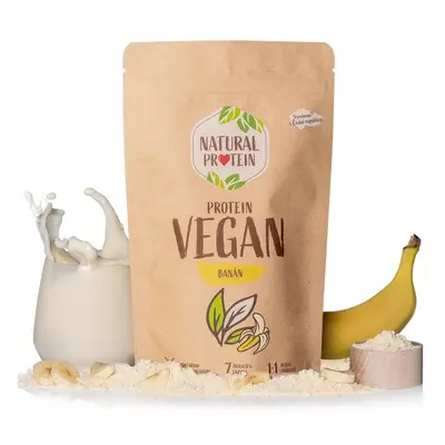 Natural Protein Veganský protein - Banán, 350g