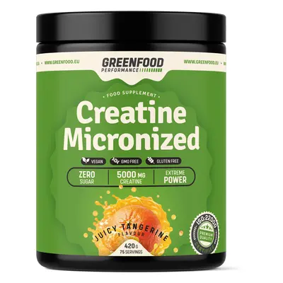 GreenFood Nutrition Performance Creatine Micronized 420g příchuť: Malina