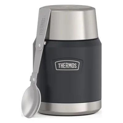 THERMOS Termoska na jídlo se skládácí lžící a šálkem - granite (žulová), 470 ml