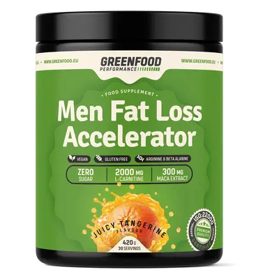 GreenFood Nutrition Performance Men Fat Loss Accelerator 420g příchuť: Mandarinka