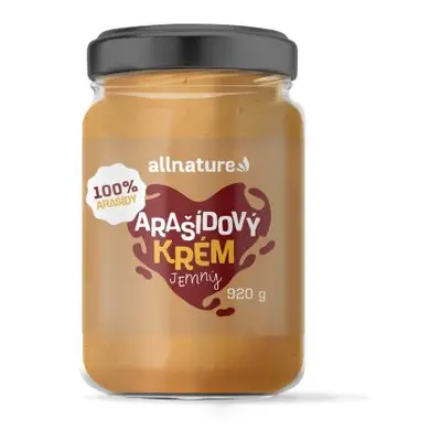 Allnature Arašídový krém jemný, 920 g