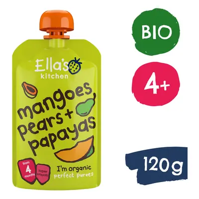 Ella's Kitchen BIO Mango, hruška a papája (120 g)