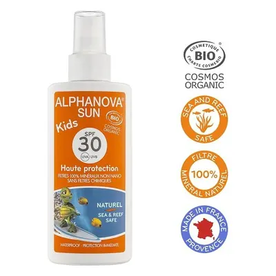 Alphanova SUN Kids Opalovací krém ve spreji pro děti SPF 30 125 g