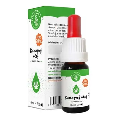 Zelená Země CBD olej 20%, 10 ml