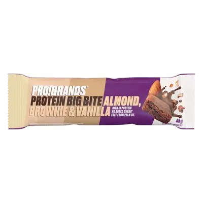 PROBRANDS PROTEIN BAR BIG BITE- mandlové brownie s vanilkou, 45g