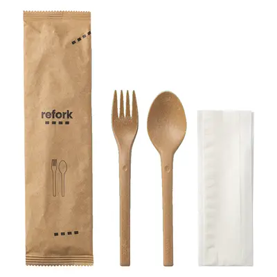 REFORK Pasta set (vidlička,lžíce, ubrousek), 50 ks