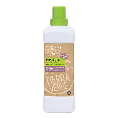 Tierra Verde Prací gel s mydlicí a vůní květin, 1 l