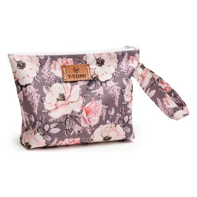 T-TOMI Small Baggie Grey flowers