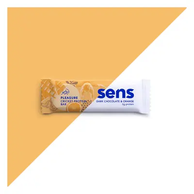 Sens PLEASURE CRICKET PROTEIN BAR | Tmavá čokoláda & Pomeranč