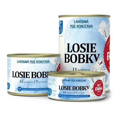 Pet Farm Family MSC Losie bobky konzerva pro psy 400g