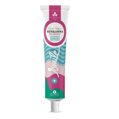 Ben & Anna Zubní pasta s fluoridem Wild Berry - s chutí a vůní lesních plodů, 75 ml