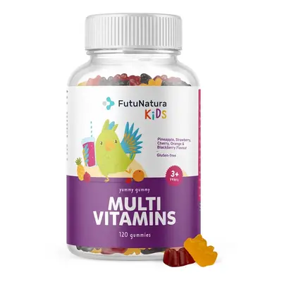 FutuNatura Kids MULTI VITAMINS – Gumové bonbony pro děti, 120 ks