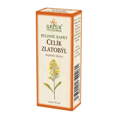 Valdemar Grešík - Natura s.r.o. Celík zlatobýl kapky 50 ml GREŠÍK-Z-40% líh, Bylinné kapky