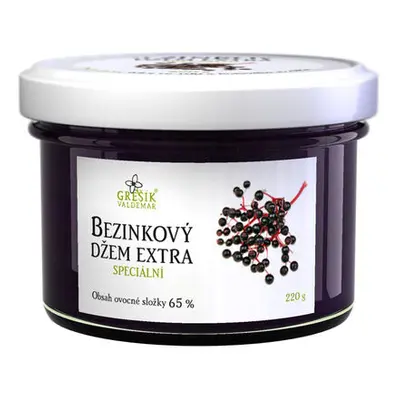 Valdemar Grešík - Natura s.r.o. Džem Bezinkový extra Speciální 220 g GREŠÍK