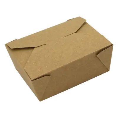 EcoPack Papírový box EKO na jídlo 195x140x50 mm kraft s chlopněmi 1500 ml bal/50 ks Balení: 1