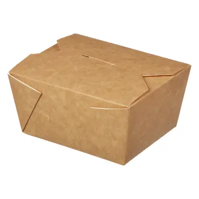 EcoPack Papírový box EKO na jídlo 168x132x53 mm hnědý s chlopněmi 900 ml bal/50 ks Balení: 500