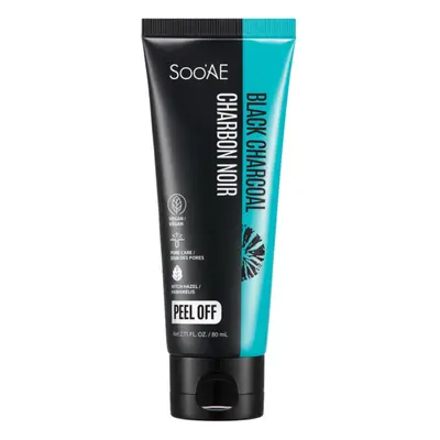 Soo'AE BLACK CHARCOAL SLUPOVACÍ MASKA S AKTIVNÍM UHLÍM 80ml