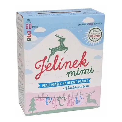 Jelen Jelínek mimi Prací prášek na dětské prádlo s pantenolem, 3 kg