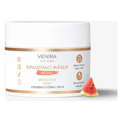 VENIRA opalovací máslo, bronze, SPF 25, meloun, 100 ml