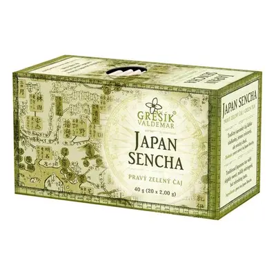 Valdemar Grešík - Natura s.r.o. Japan Sencha 20 n.s. přebal GREŠÍK Zelený čaj