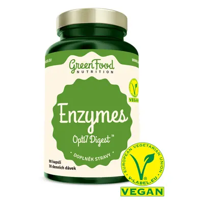 GreenFood Nutrition Enzymy Opti 7 Digest 90 kapslí