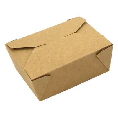 EcoPack Papírový box EKO na jídlo 128x115x65 mm kraft s chlopněmi 750 ml bal/50 ks Balení: 50