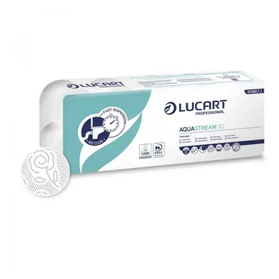 Lucart Professional LUCART AQUASTREAM 10 - toaletní papír, 10 ks