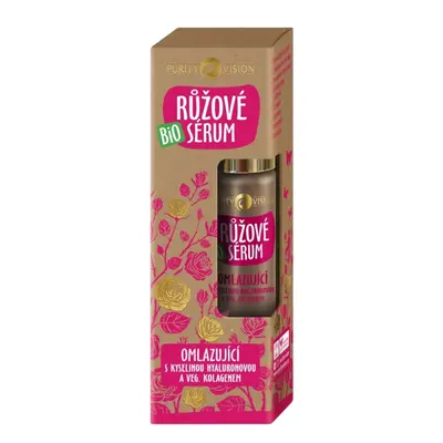 PURITY VISION Bio Růžové omlazující hyaluronové sérum 50 ml