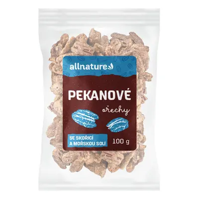 Allnature Pekanové ořechy se skořicí a mořskou solí, 100 g