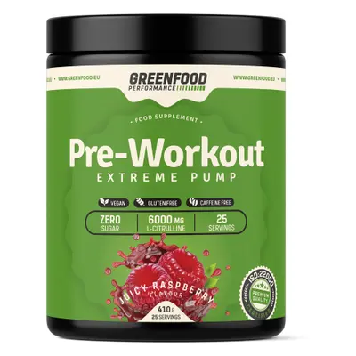 GreenFood Nutrition Performance Pre-Workout 495g příchuť: Meloun