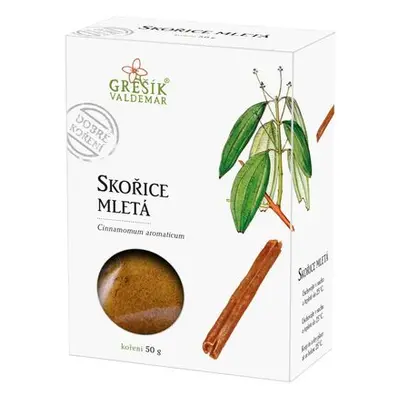 Valdemar Grešík - Natura s.r.o. Skořice mletá 50 g GREŠÍK Dobré koření