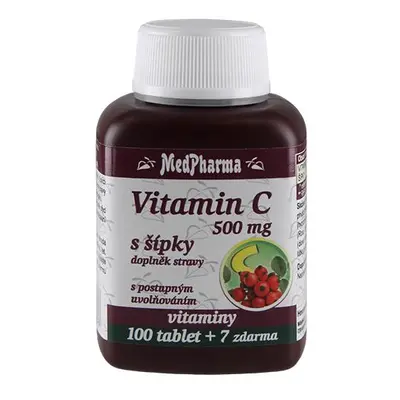 MedPharma Vitamin C 500 mg s šípky, prodloužený účinek - 107 tablet