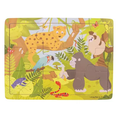 Bigjigs Toys Dřevěné puzzle jungle