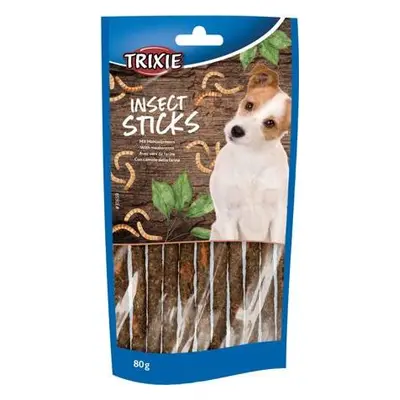 TRIXIE INSECT Sticks, tyčinky s 65 % moučných červů, 80 g